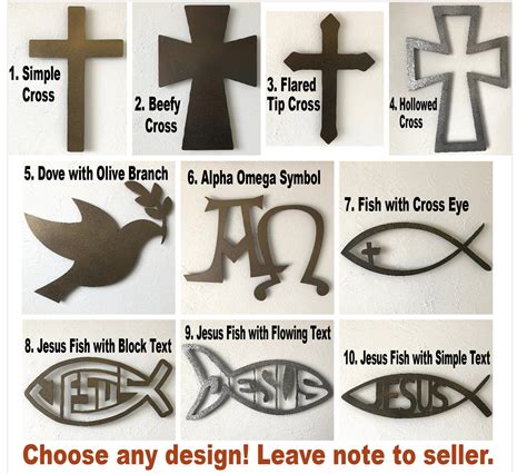 Jesus Fish With Text Metal Wall Art Available in 11 17 or - Etsy