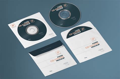 CD Cover Mockup Photoshop PSD 01 - Free Mockup World