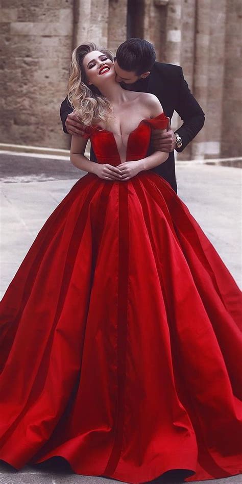 Blood Red Wedding Dresses: 12 Amazing Suggestions | Red wedding dresses ...