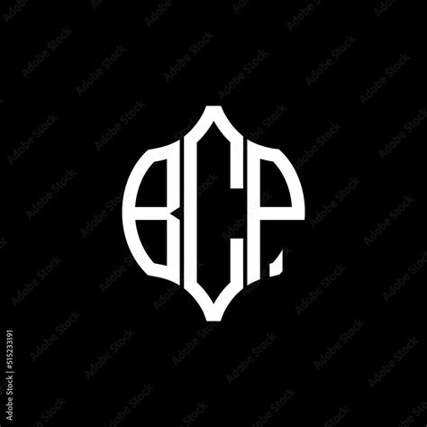 BCP letter logo. BCP best black background vector image. BCP Monogram ...