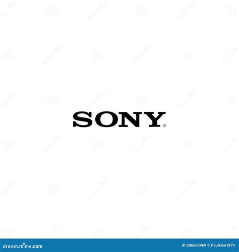 Sony Logo Vector on White Background Editorial Stock Image ...