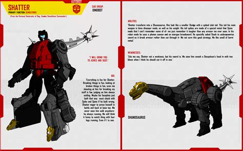 DINOBOT SHATTER by F-for-feasant-design on DeviantArt