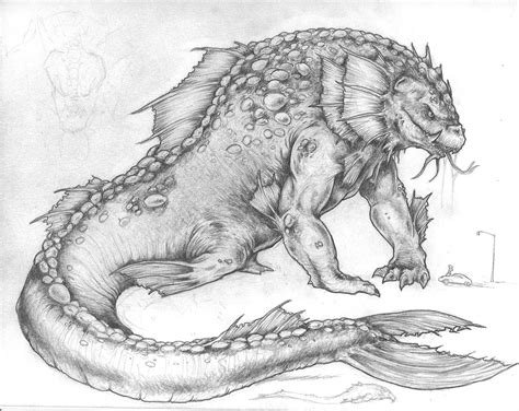 Sea monsters, Mythical creatures, Sea monsters drawing