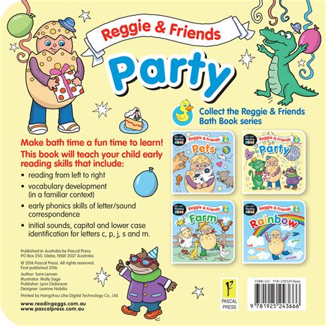 ABC Reading Eggs Reggie & Friends Bath Books- Party : Teachers Bazaar