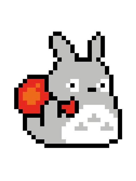 "Totoro Pixel Art" Stickers by Toty | Redbubble