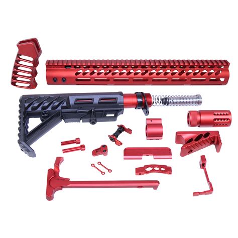 AR-15 Ultimate Rifle Kit (Anodized Red) » Guntec USA