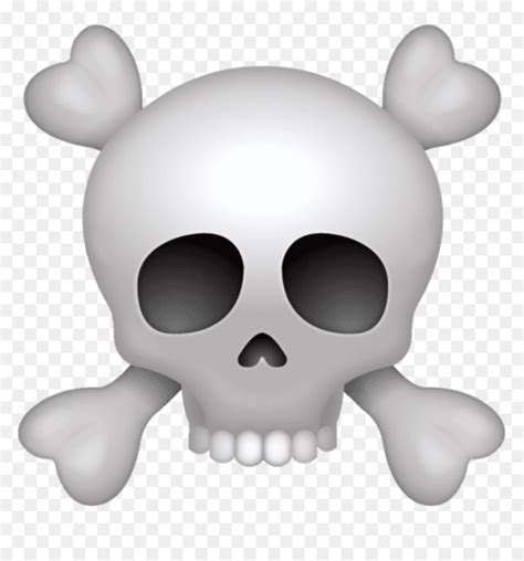 Skull Emoji Transparent Background, HD Png Download - vhv