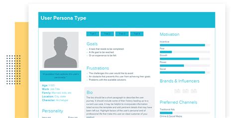 User Persona Template and Examples | Xtensio