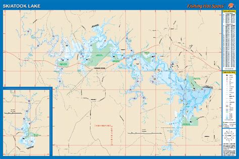 Skiatook Lake Fishing Map