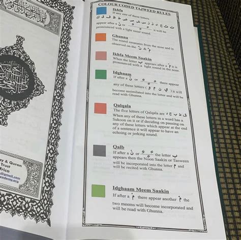 The Holy Quraan with English Translation & Colour Coded Tajweed Rules ...