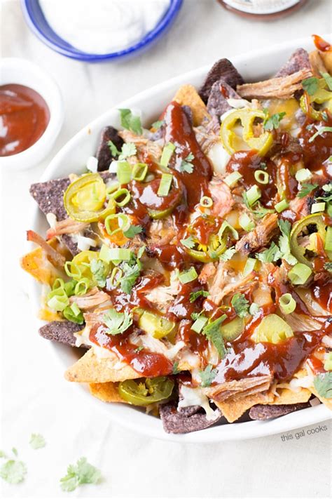 Pulled Pork BBQ Nachos | This Gal Cooks