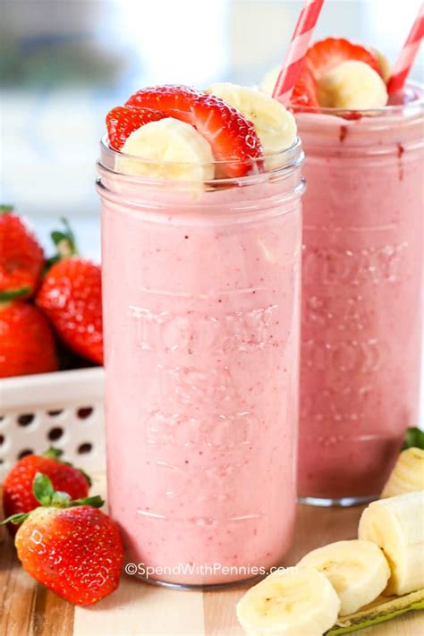 Strawberry Banana Smoothies Easy Recipes | Royale Recipes!