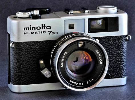 Minolta Hi-Matic 7s II Rangefinder Camera w 40mm f1.7 Lens MiNTY ...