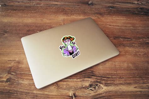 Ofeminin & Girl Power Laptop Stickers on Behance