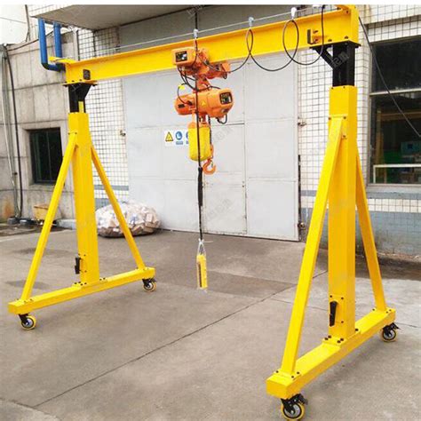 Small Portable Gantry Crane 3000kg Span 3m With 3 Meters Lifting Height