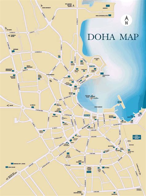 Doha, Qatar, Map