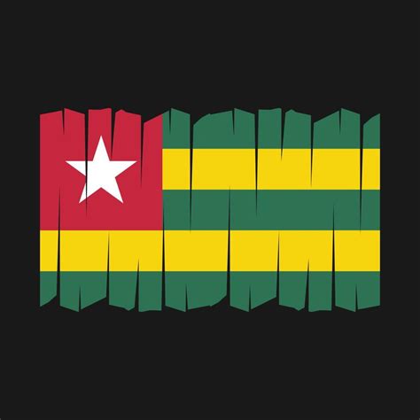 Togo Flag Brush Vector 21624065 Vector Art at Vecteezy