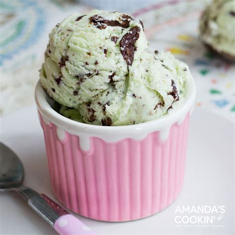 Mint Chocolate Chip Ice Cream: dreamy, creamy, mint ice cream!