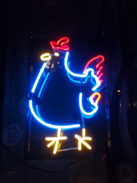 chicken | Neon sign art, Neon, Neon art