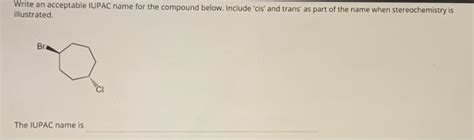 Solved cycloalkane nomenclature part 1 | Chegg.com