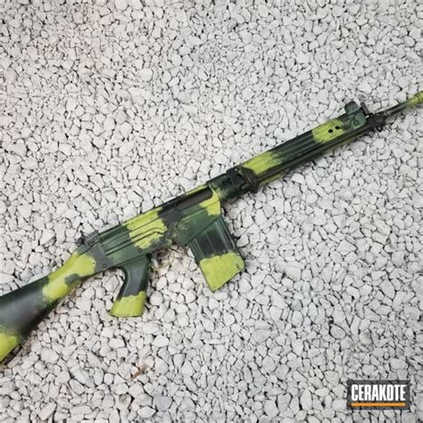 FN FAL Rifle coated in a Rhodesian Merc Bush Camo Pattern by WEB USER ...