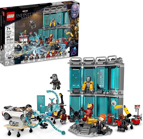 LEGO Marvel Iron Man Armory Toy Building Set 76216, India | Ubuy