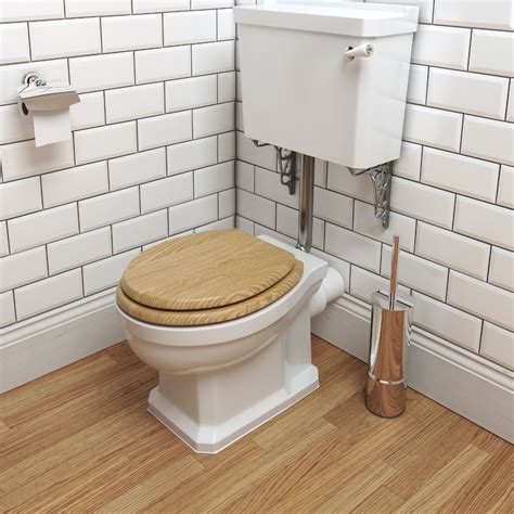 Imex Wyndham Traditional Low Level Toilet & Oak Seat | Traditional ...