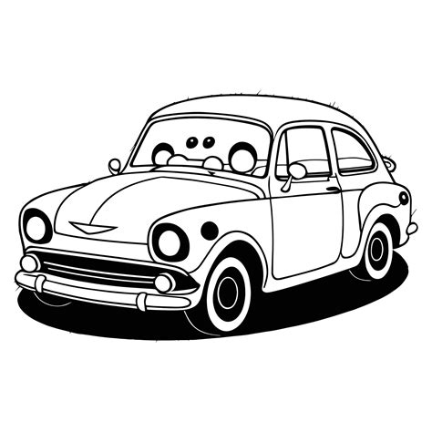 This is s a vector car clipart, car vector silhouette, a black and ...