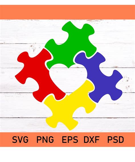 Autism Heart Puzzle Svg, Autism svg, Autism awareness svg, Autism heart ...