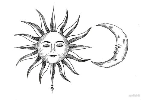 1000x700 Bohemian Sun amp Moon by spritshit Redbubble | Sun and moon ...