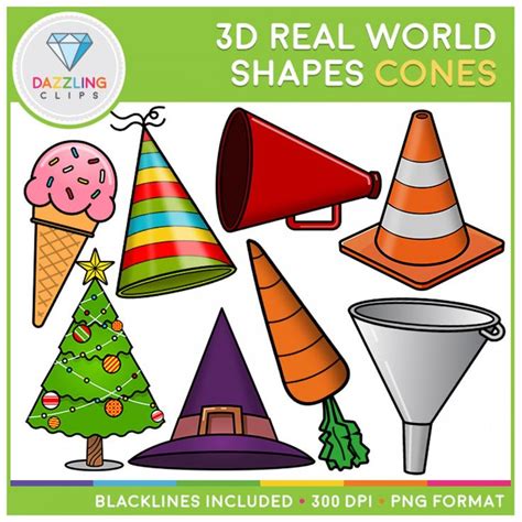 3D Shapes in Real Life Clip Art BUNDLE | 3d shapes, Shape activities ...