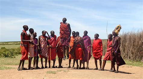 Masai Jumping Dance Photograph by Tom Wurl