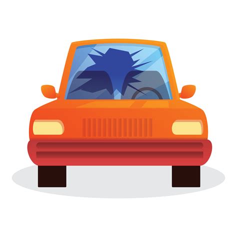 Broken car window icon, cartoon style 14225788 Vector Art at Vecteezy