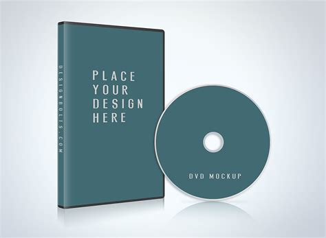 CD/DVD Case Disc Cover Mockup PSD — Free Mockup World