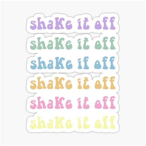 "shake it off hippie" Sticker for Sale by couurtneylynn | Redbubble