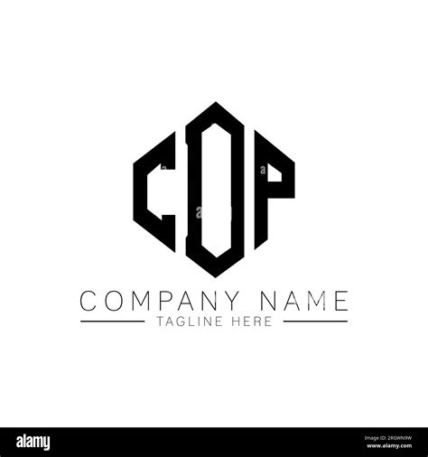 CDP letter logo design with polygon shape. CDP polygon and cube shape ...