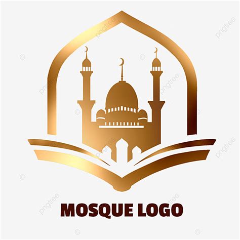 Gold Mosque PNG Transparent, Mosque Logo Gradient Gold Png, Logo Masjid ...