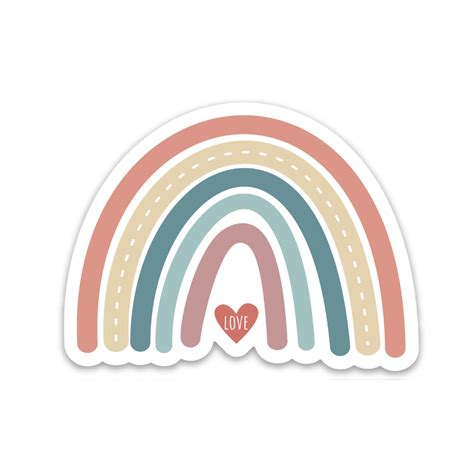 Boho Rainbow Sticker By Move-mtns | ubicaciondepersonas.cdmx.gob.mx