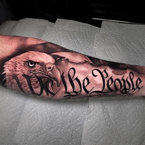 25 "We The People" Tattoo Design Ideas for Patriots | Military sleeve ...