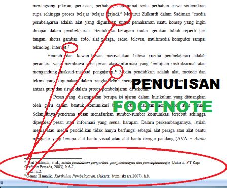 Cara Penulisan Catatan Kaki (Footnote) Lengkap dengan Contoh | Blog Mas ...