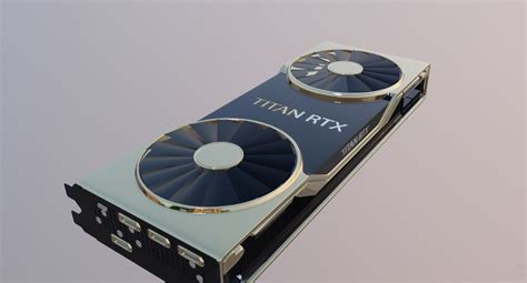 nvidia titan rtx gaming graphics card 3D model | CGTrader