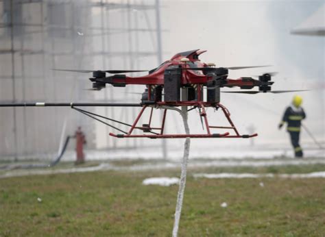 The First Fire Drill for High-Rise Fire Fighting Drones Was Held in ...