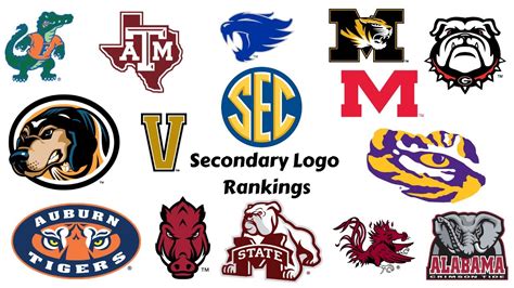 SEC Secondary Logos Ranked - YouTube