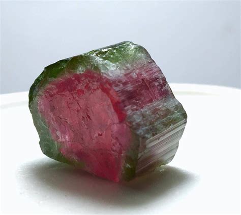 Watermelon Tourmaline slice