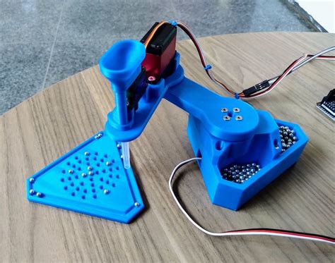 This 3D-printed SCARA robot dispenses ball bearings | Arduino Blog