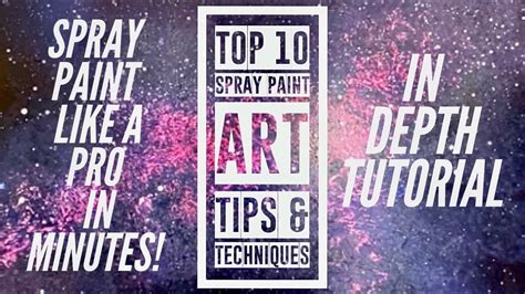 Top 10 Spray Paint Art Techniques - Beginner Spray Paint Art Tutorial ...