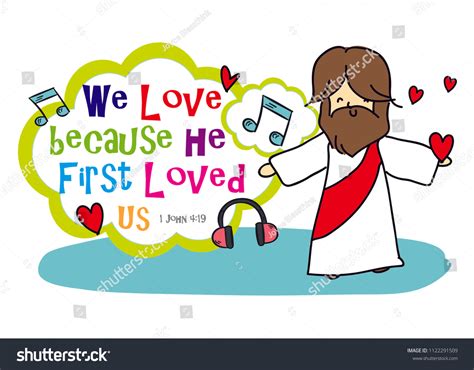 Jesus Cartoon 1 John 419 Stock Vector (Royalty Free) 1122291509 ...