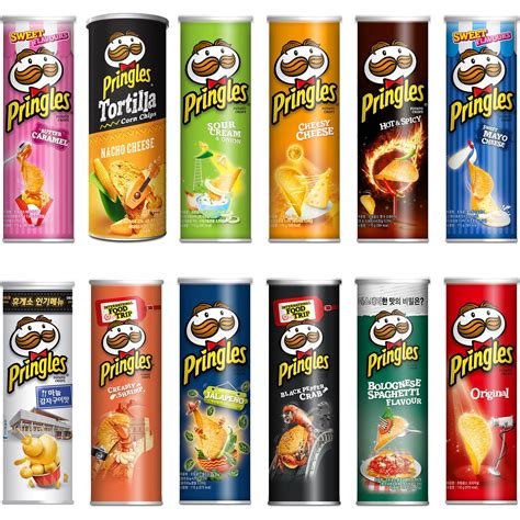 Pringles Potato Tile Chips Crispy Butter Caramel Tortilla Flavor Snack ...