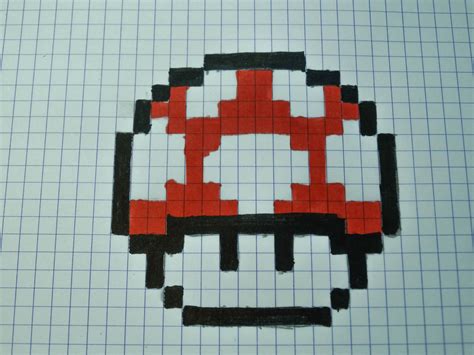 MARIO MUSHROOM PIXEL ART - 2015 by EasysArts on DeviantArt