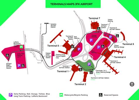 Terminals maps New York (JFK) Airport